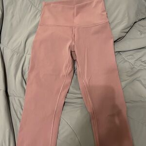Lululemon Athletica Pink Leggings High Waist Performance
